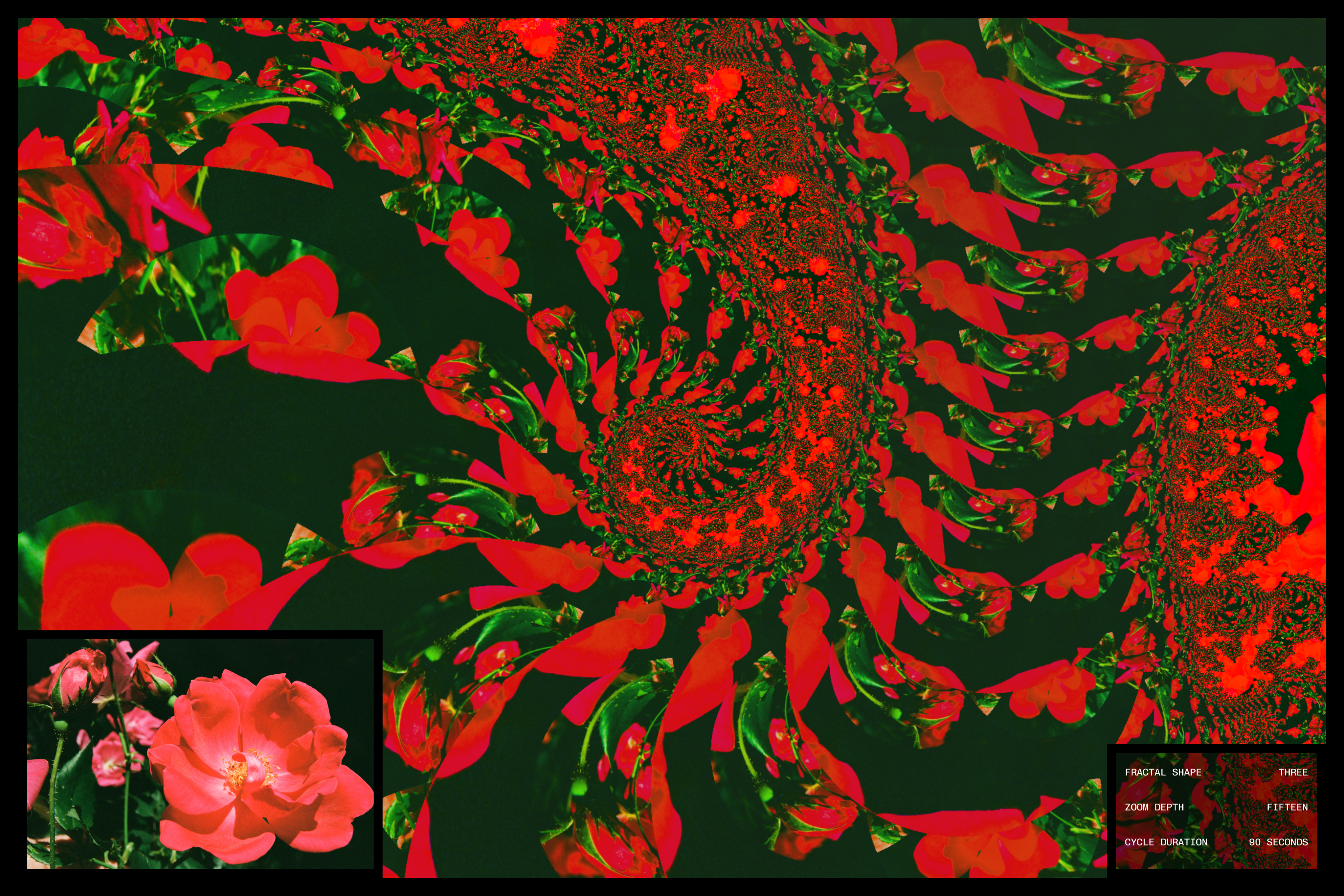 Camellia fractal sample